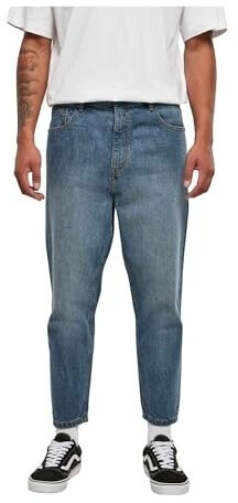 Urban Classics TB5591 Cropped Tapered Jeans middeepblue