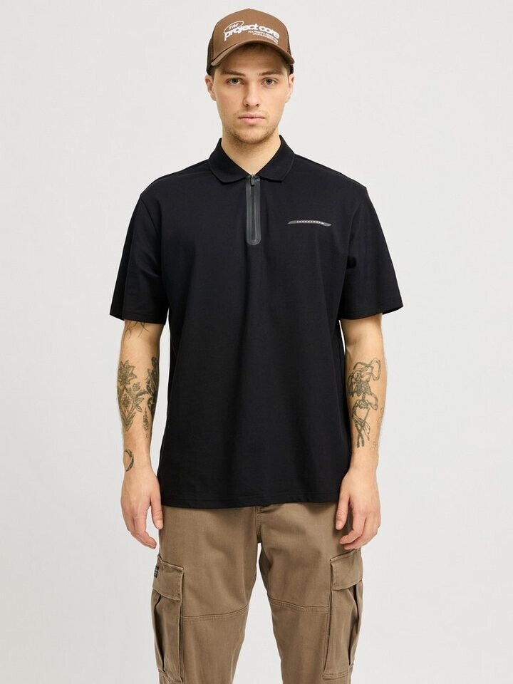 Jack & Jones Jcofusion Pique Polo SS SN Polo Shirt black