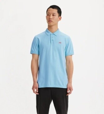 Levi's Heritage Polo blue black Cotton Short Sleeve 35883-0181