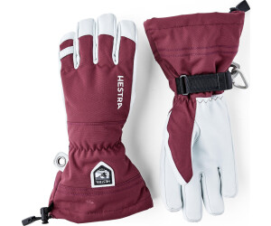 Hestra Army Leather Heli Ski burgundy