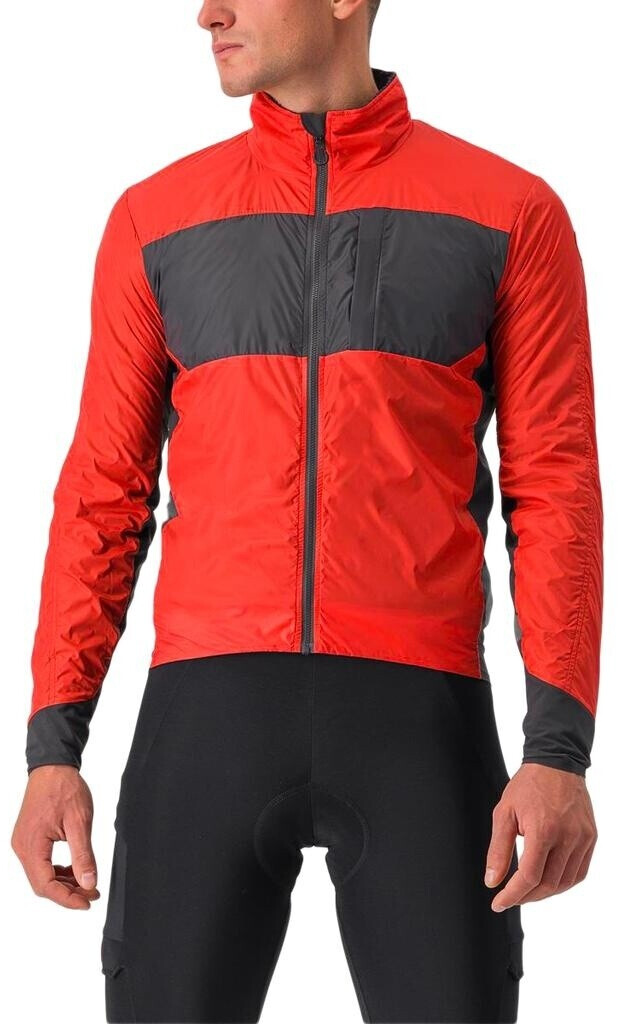 Castelli Puffy Unlimited Jacket bright red dark grey