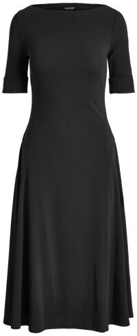 Ralph Lauren Midi dress cotton stretch black