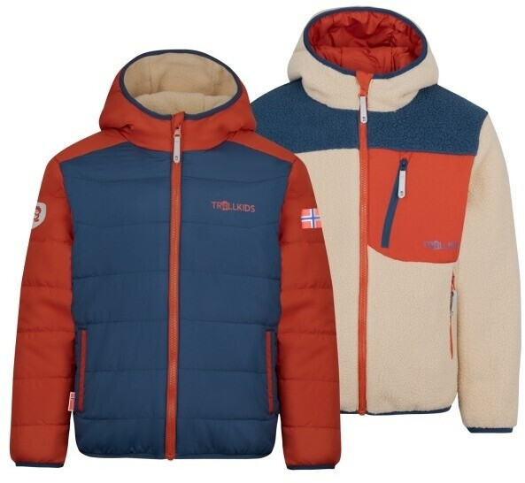 Trollkids Kids Sandvika Turnover Jacket blue black