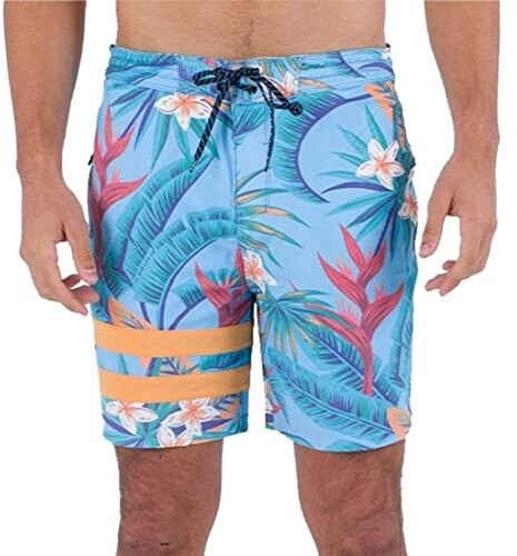 Hurley Phantom Block Swim Trunks blue orange red green