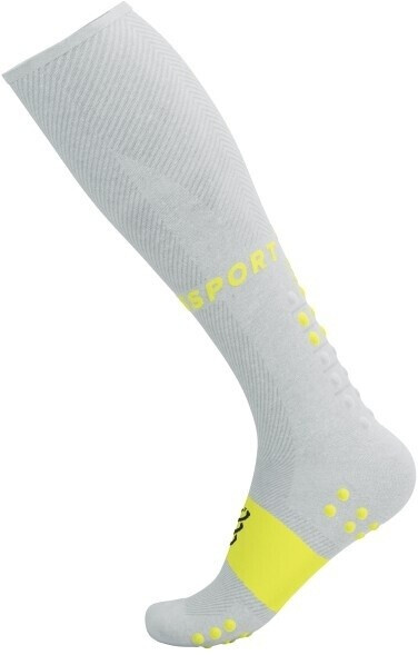 Compressport Full Socks Oxygen Compression Socks gray white yellow