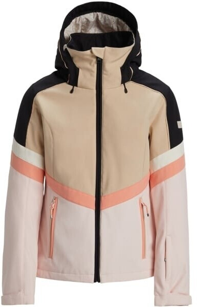 Roxy Peak Chic Softshell Jk beige white pink Model