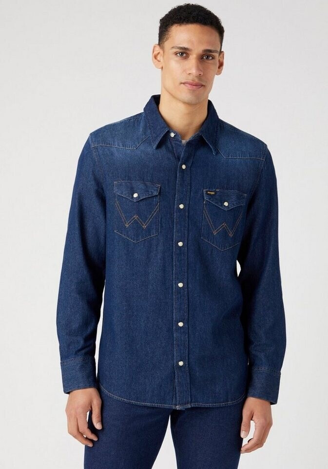 Wrangler Western Shirt dark stone 112341088