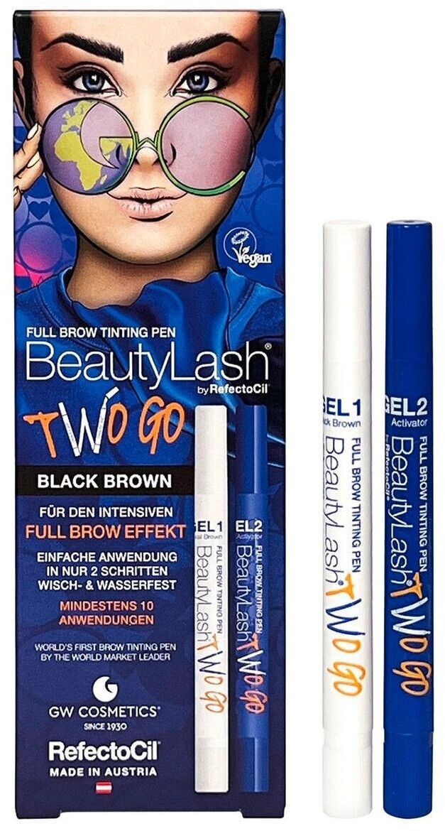 RefectoCil Booster & BeautyLash Two Go Black Brown (2x6ml)