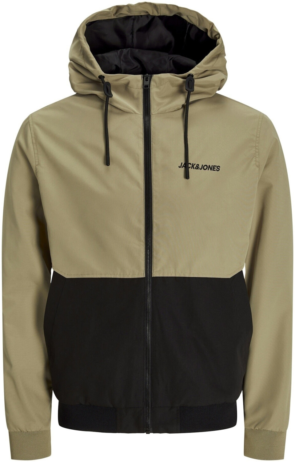 Jack & Jones Erush Blocking Hood Bomber (12200208) coriander/black/whiteblocking