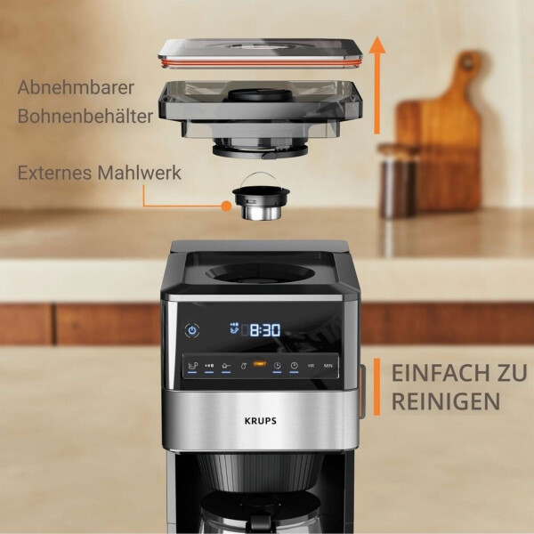 Krups KM8428 Grind Aroma Schwarz, Bild 4
