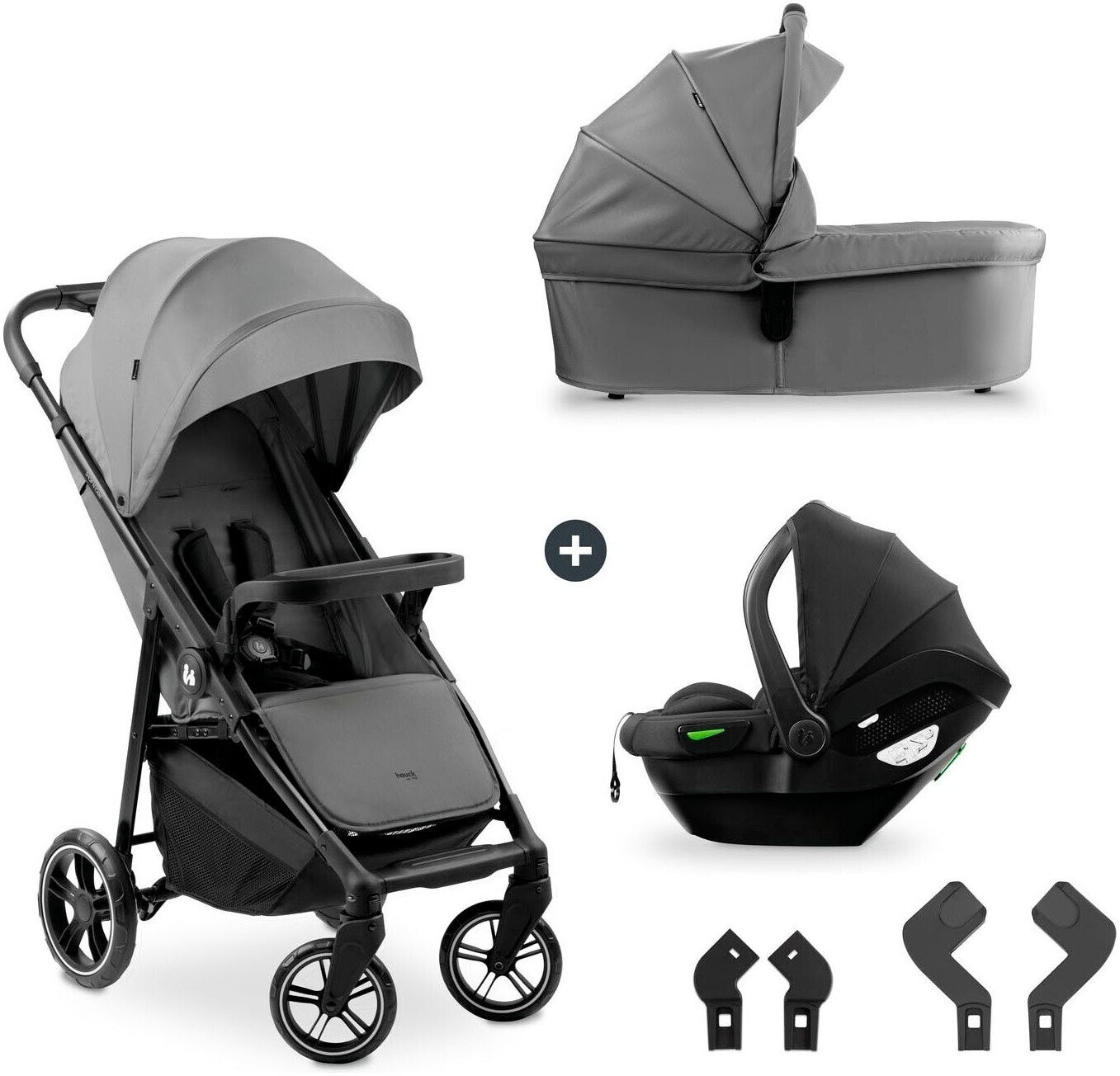Hauck Store N Care Trio Set incl.. Drive N Care baby car seat grey