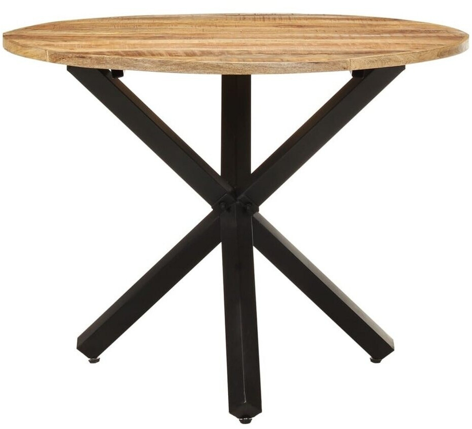 vidaXL Dining table around 100x100x75 cm rough mango wood