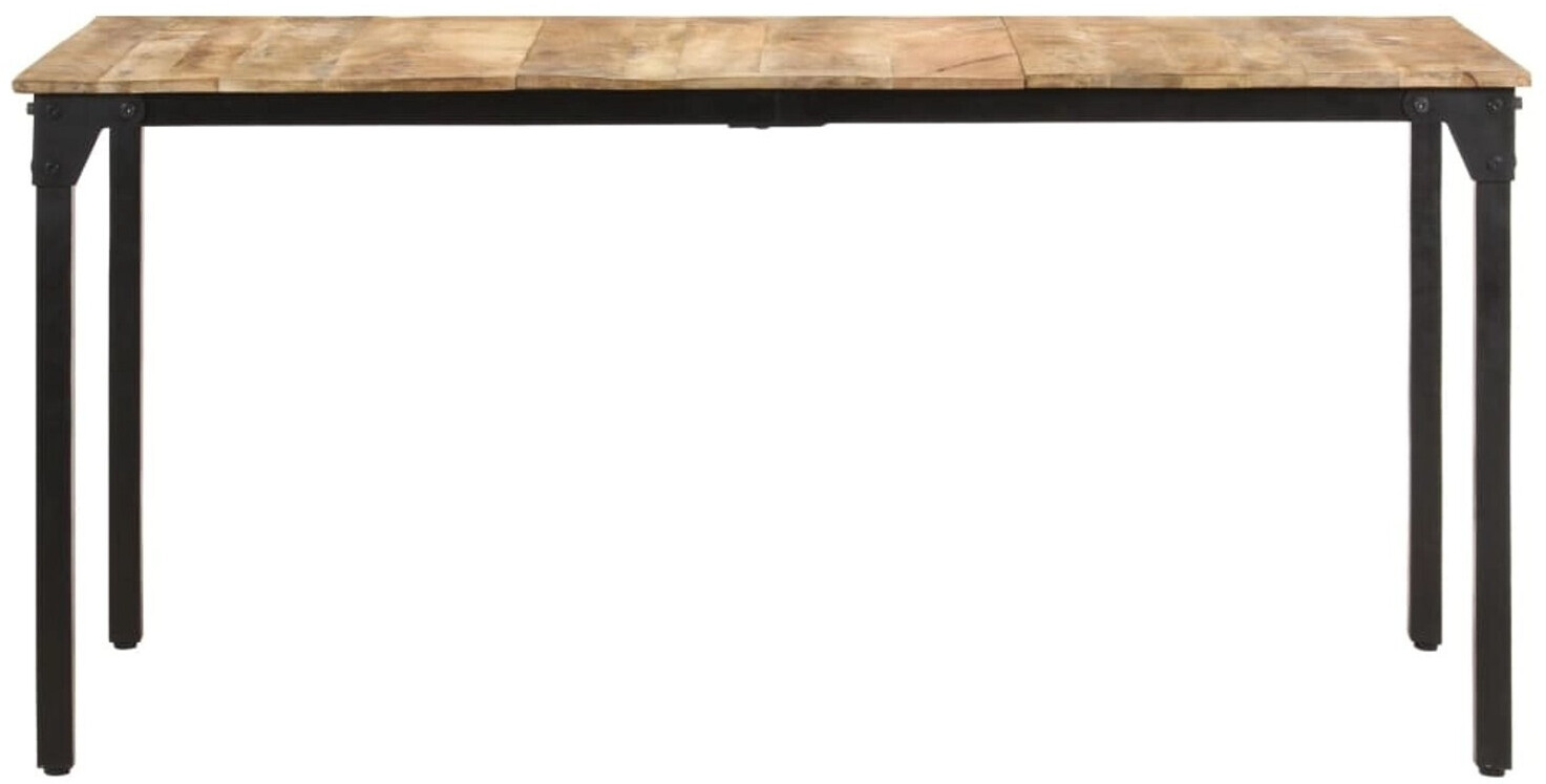 vidaXL Dining table 160x80x76 cm rough mango wood