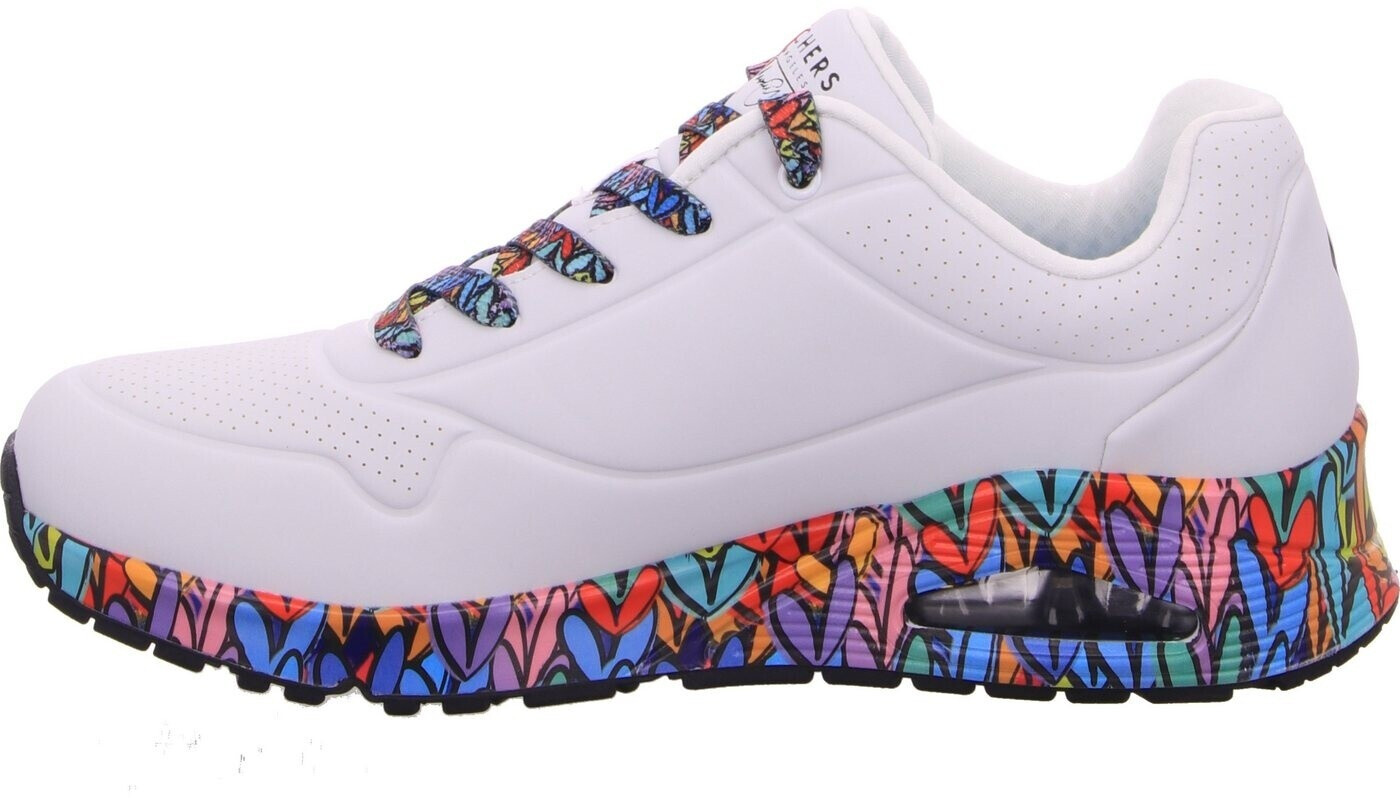 Skechers UNO RAVAGED LOVE Women Sneaker white