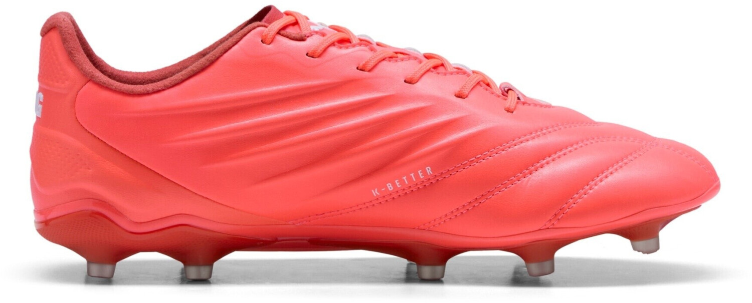 Puma King Pro FG AG Football Boots 01 glowing red white red