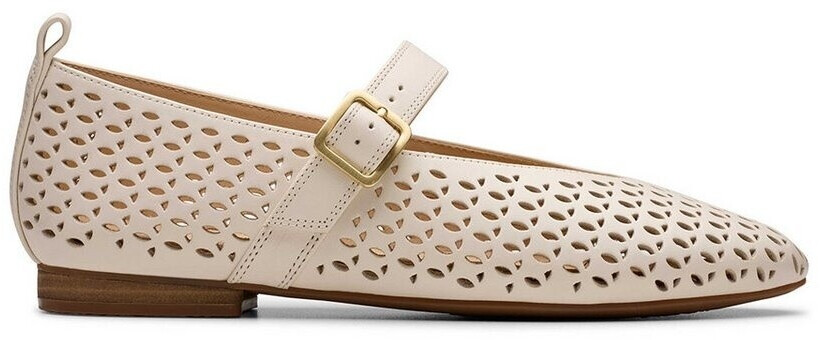 Clarks Fawna Jane Ballerinas cream leather