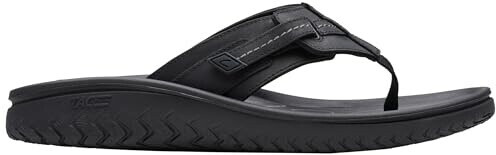 Clarks Wesley Sun Flipflop black leather