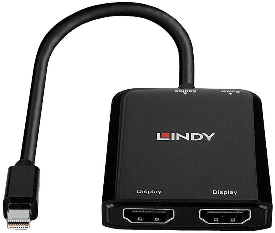 Lindy Mini DisplayPort > Dual-HDMI-Hub 38432
