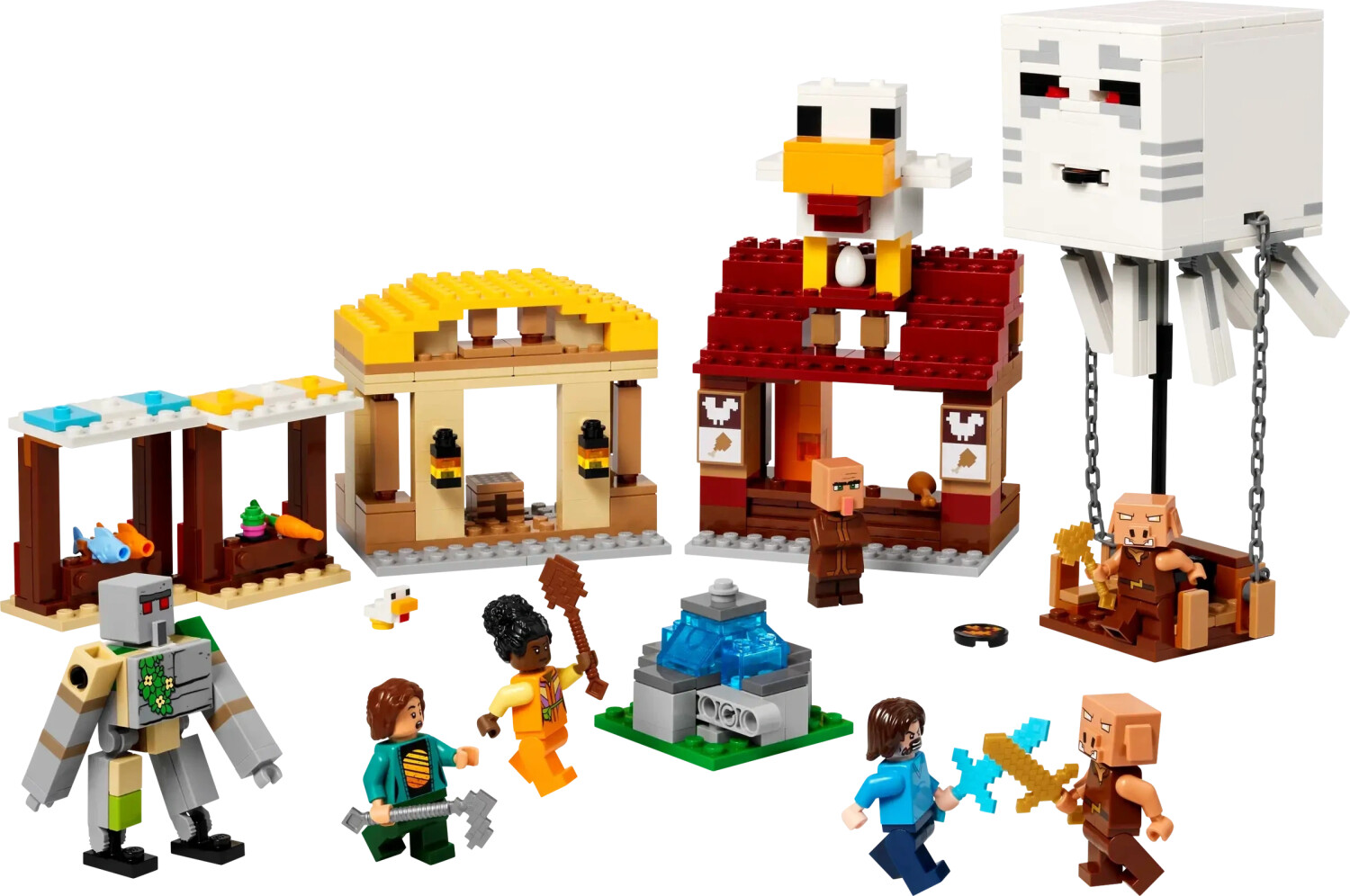 LEGO Minecraft - Les Ghasts à l’attaque du village (21273)