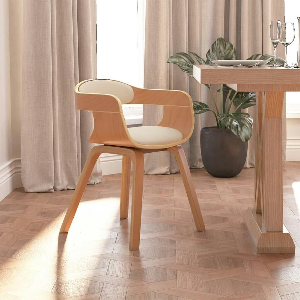 vidaXL Dining room cream Bagholz and synthetic leather (3092374)