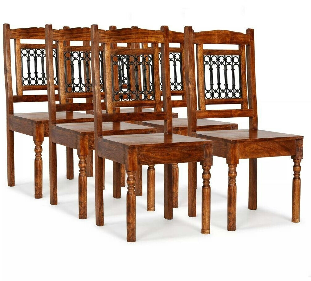 vidaXL Dining chairs 6 pieces of solid wood with rosewood finish (275272XL)