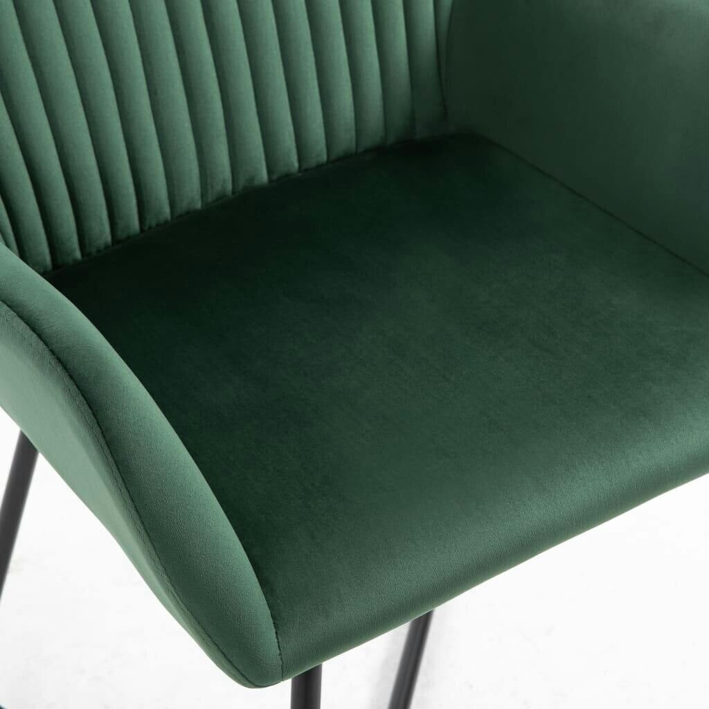 vidaXL Dining chairs with V7 green, size - 4 pieces (277007XL)