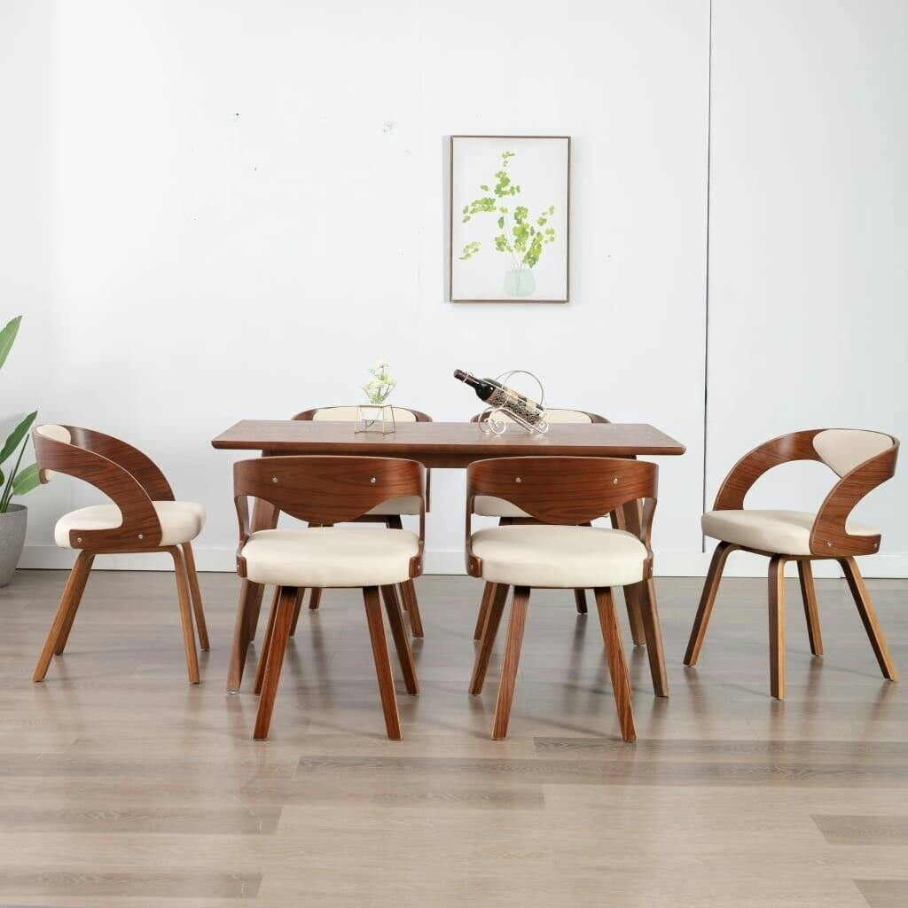 vidaXL Dining chairs 6 pieces of cream and synthetic leather (278841)