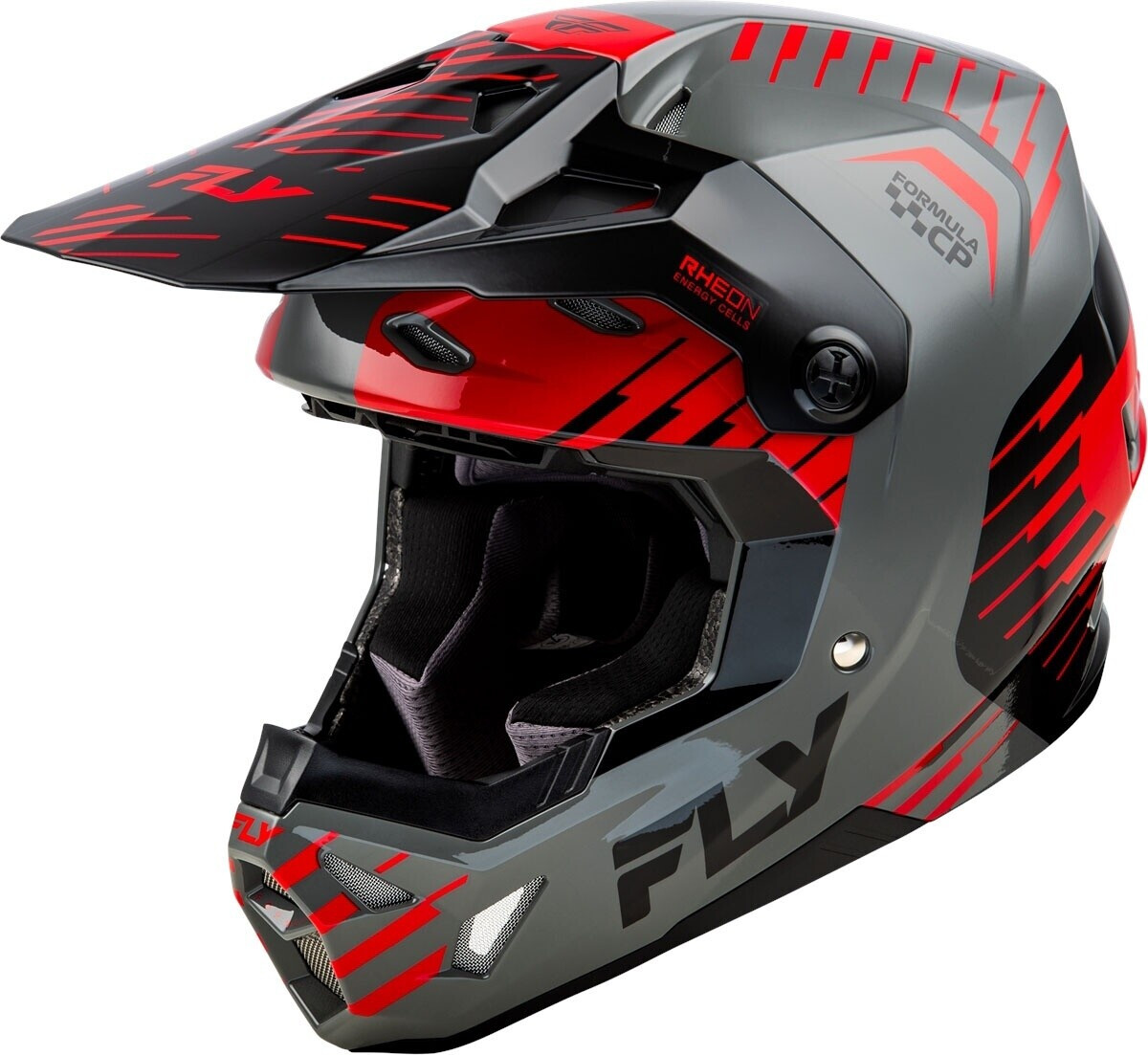 Fly Racing Formula CP Slice Helmet grey/red/black