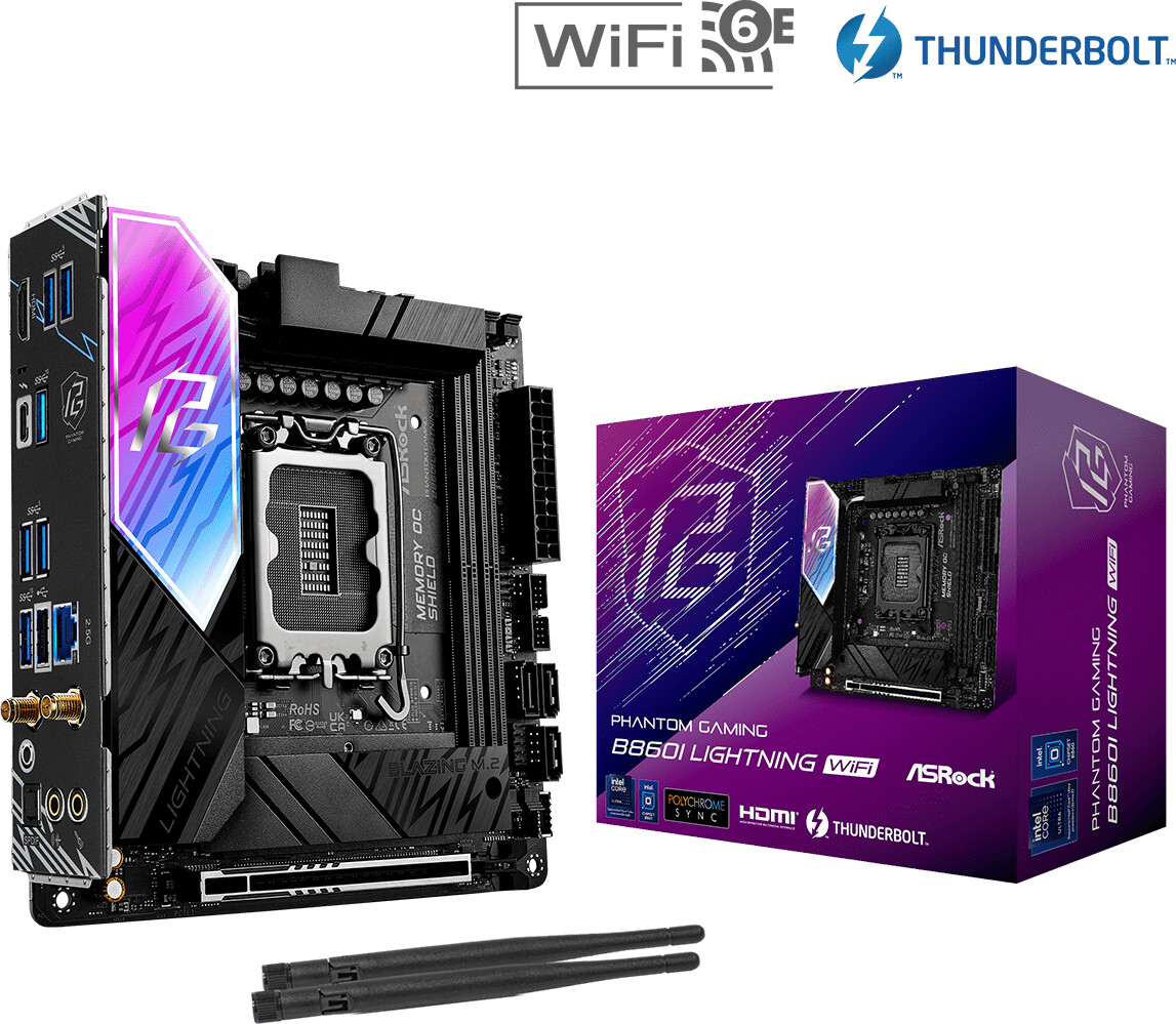 ASRock Phantom Gaming B860I Lightning WiFi