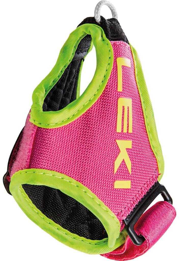 LEKI Shark Frame Strap Passante Per Pollice – Neon Rosa/Neon Giallo – Taglia S-M-L – Per Bastoncini Da Trekking