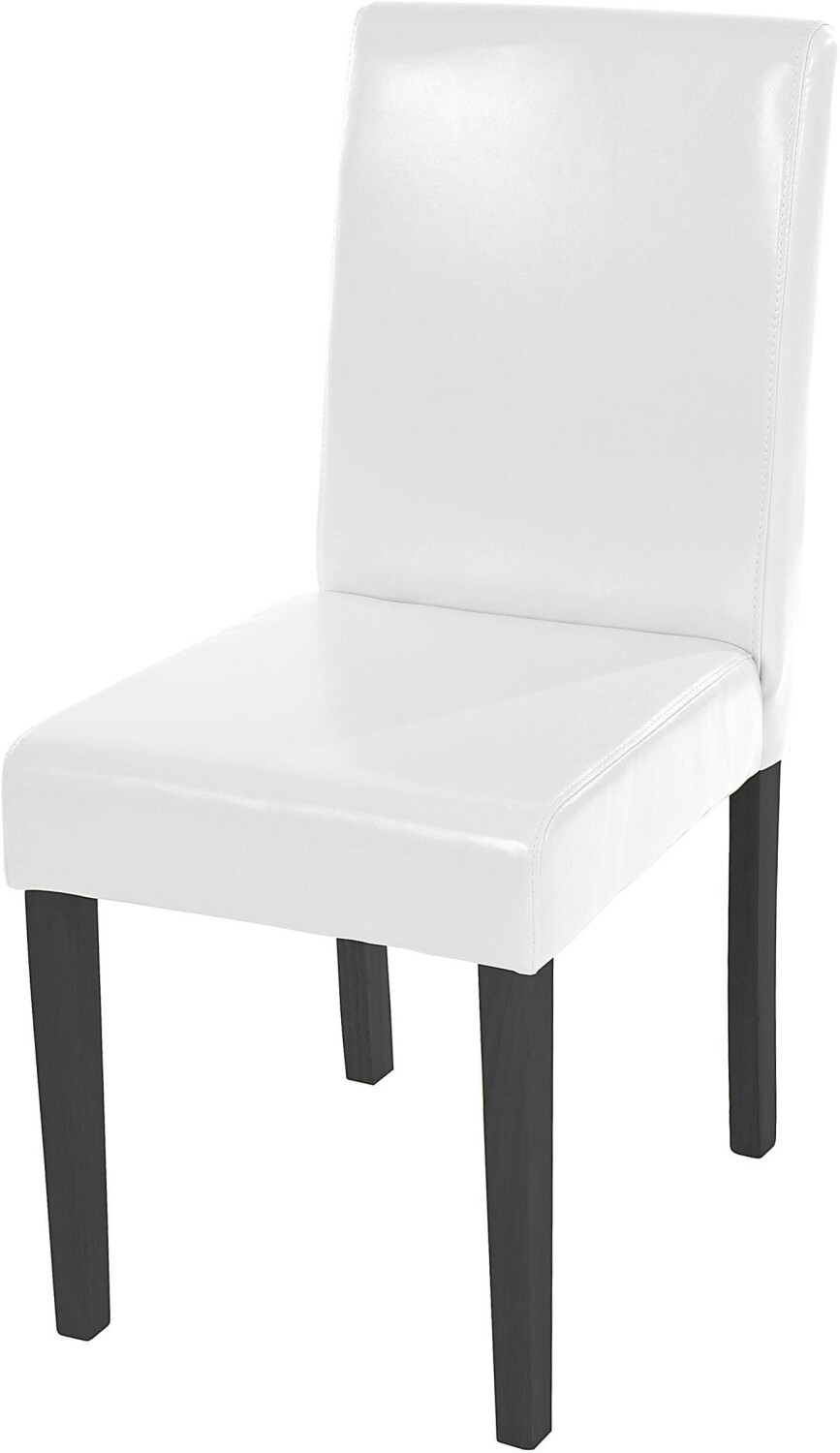 Mendler Dining chair littau synthetic leather white legs white