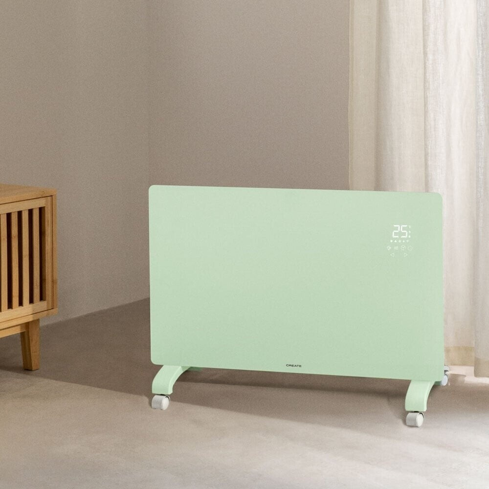 CREATE WARM CRYSTAL 2000 W vert pastel avec roulettes