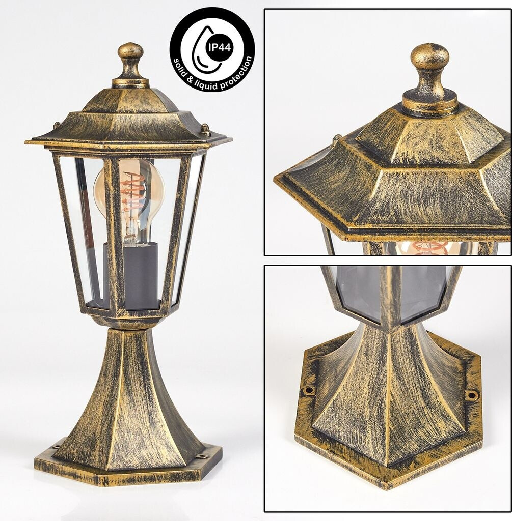 HOFSTEIN Kandelaber ‚Dalasjo‘ – 226 Cm Hohe Wegeleuchte Aus Metall/Glas, Schwarz, 3x E27, IP44, Für Garten, Hof & Terrasse
