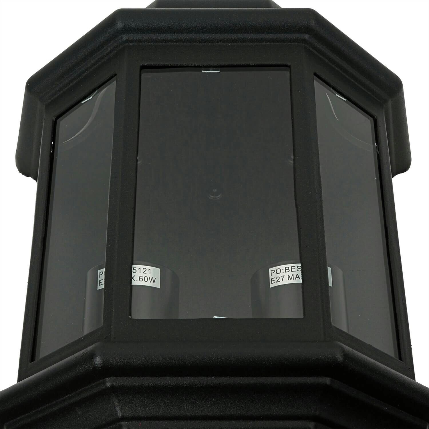 Licht-Erlebnisse Außenwandlampe BIEZEN – Moderne Downlight-Leuchte IP54, Schwarz, Für Balkon & Terrasse
