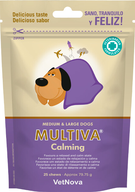 VetNova MULTIVA Calming for medium and large dogs (25 chews)