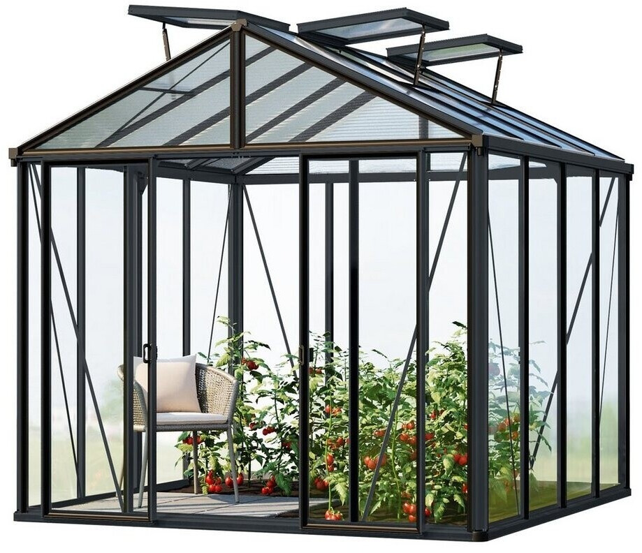 GFP Garten & FreizeitProfi Hera 9 anthrazit 263 cm x 257 cm x 575