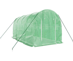 vidaXL Gewächshaus mit Stahlrahmen grün 8 m² 4x2x2 m grün 400 cm x 200 cm x 200 cm