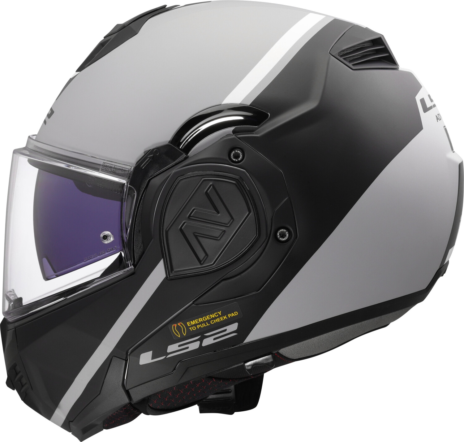 LS2 FF906 Advant Swipe gris/noir