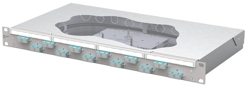 Metz Connect 150455BA12-F OpDAT fix2 Patchfeld splice 12xSC-D OM3