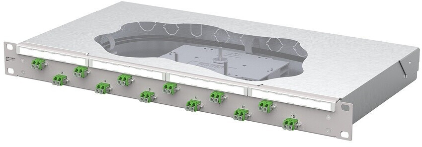 Metz Connect 1504597612-F OpDAT fix2 Patchfeld splice 12xLC-D APC OS2