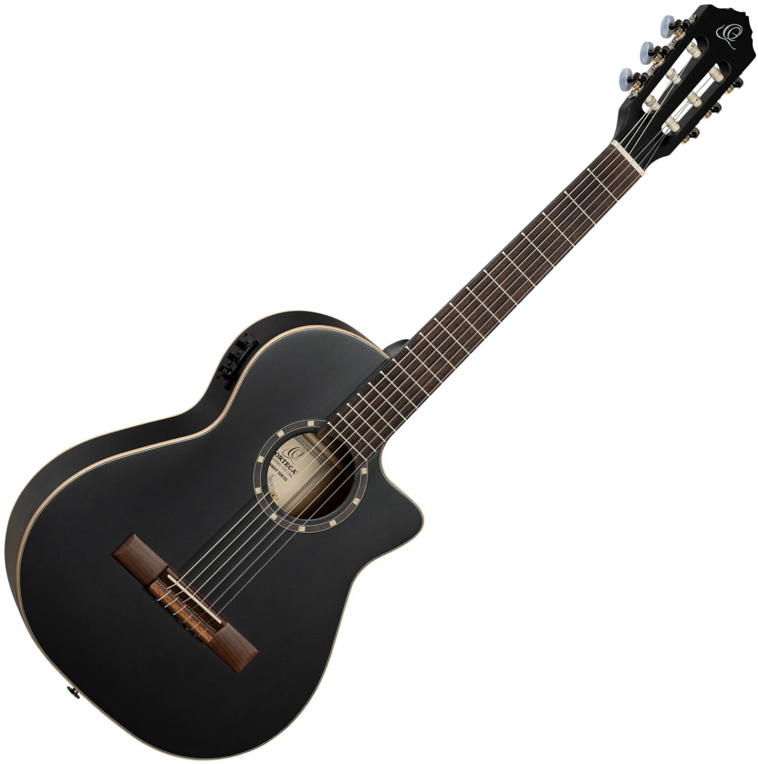Ortega RCE125SBK-3/4 Black matte