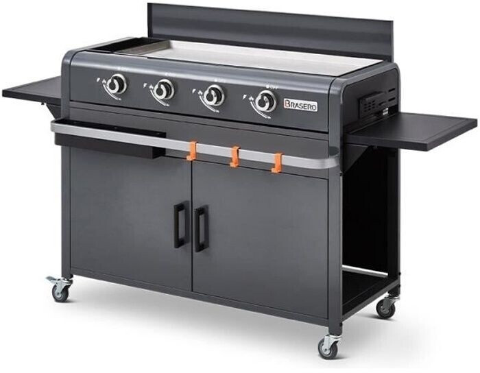 Brasero Plancha gaz Lola avec chariot