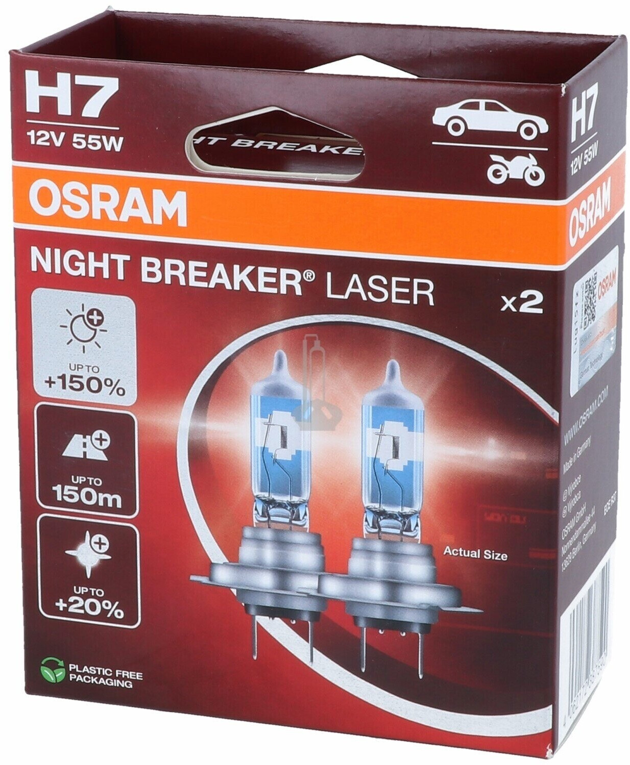 Osram Night Braker Laser H7 12V 55W (64210NL-2HB)