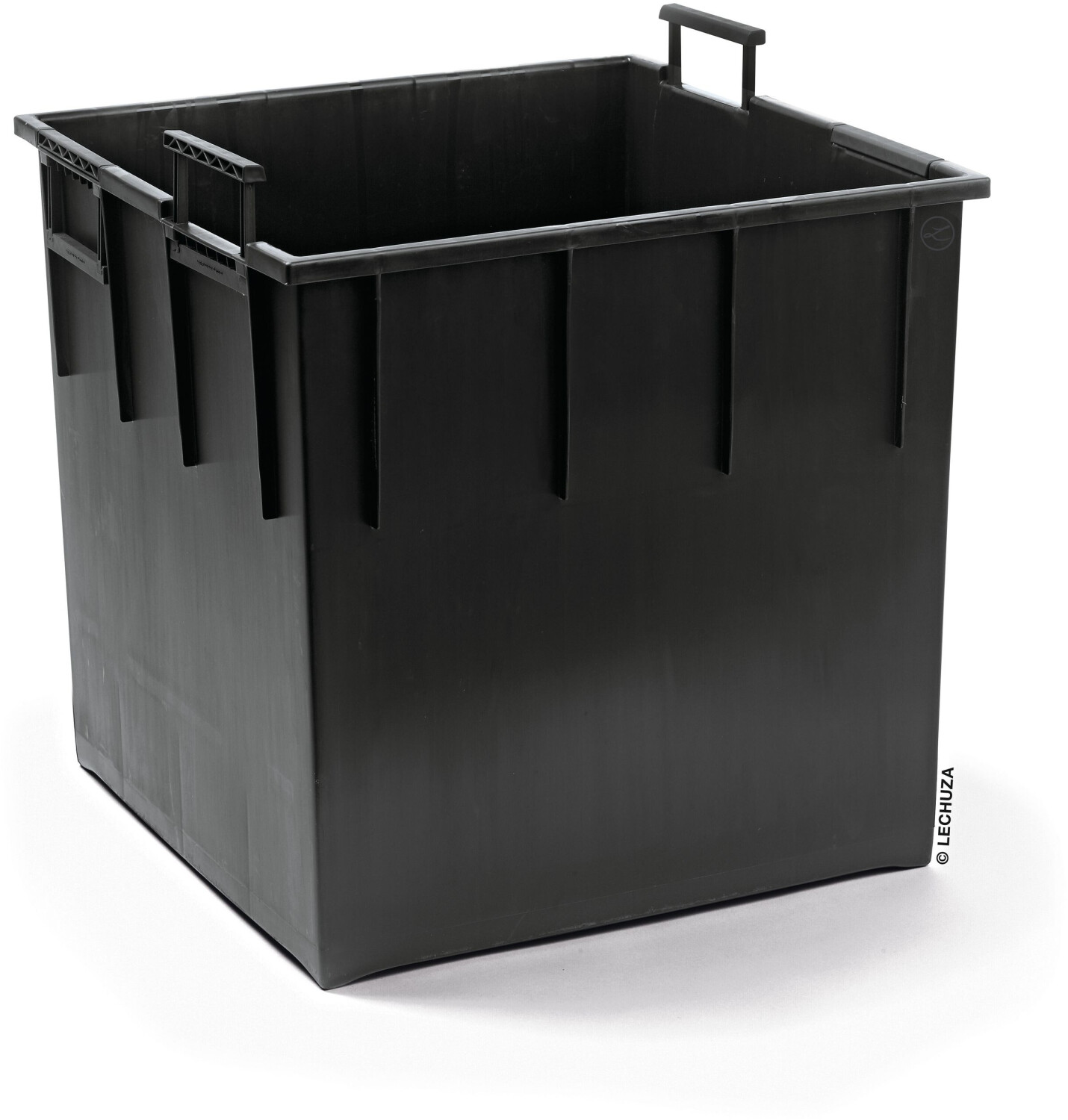 Lechuza Lechuza Plant insert for Cubico 22 black plastic - side view