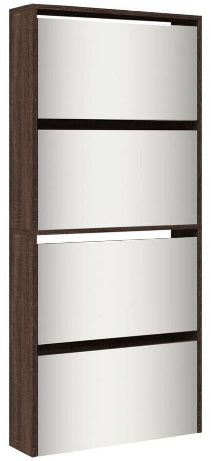 vidaXL Schuhregal oak look 80x38x78 cm wood material brown
