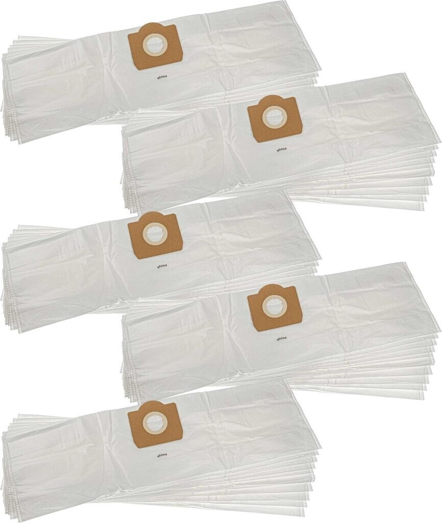 vhbw 50x Staubbeutel kompatibel mit Rowenta RB 500, RB 50 - RB 52, Multikraft 19 L, RB 520, RB 510, RB 57 73cm x 21cm Weiß