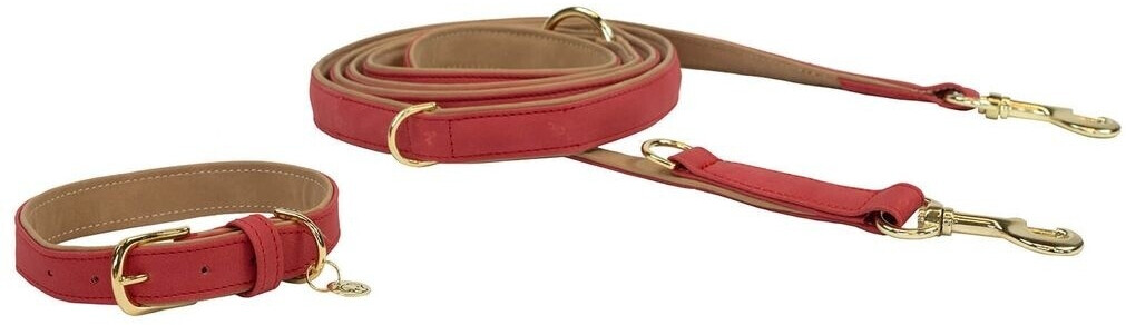 Kentucky Laisse classique pour chien rouge/beige Kentucky Laisse classique pour chien rouge/beige