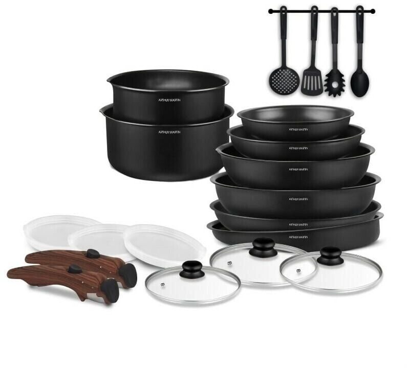Arthur Martin Batterie de cuisine aluminium 20 pièces