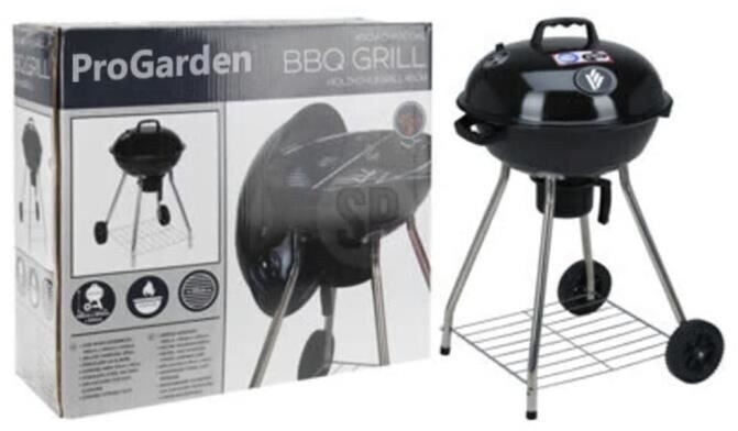 IPAE-ProGarden Barbecue charbon sur roues 47 cm