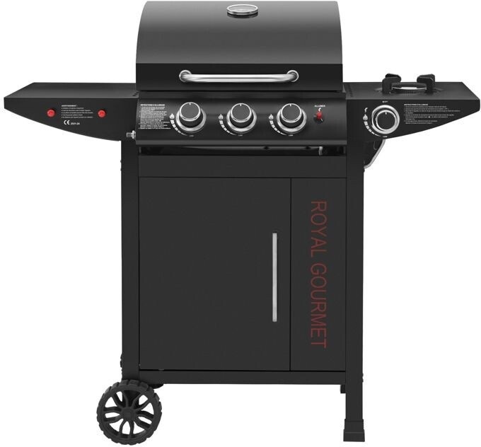Royal Gourmet Barbecue gaz 3+1 brûleurs 11,5 kW